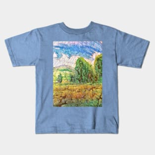 Farmland Mosaic Kids T-Shirt
